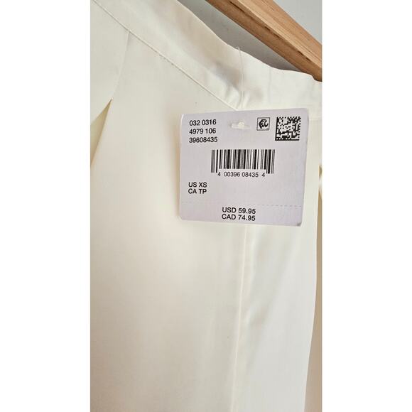 American Eagle Wide Leg Silk/Satin Front Pleats Pockets Dress Pants, New, Sz XS - Picture 7 of 8